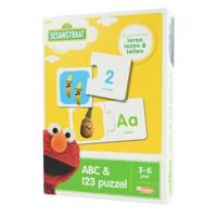 Bongers Speelgoed Sesamstraat abc en 123 puzzelspel - thumbnail