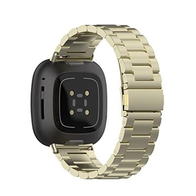 Fitbit Versa 3/4 & Sense 1/2 metalen schakelbandje - Vintage goud Fitbit Versa 3/4 & Sense 1/2 metalen schakelbandje - Vintage goud