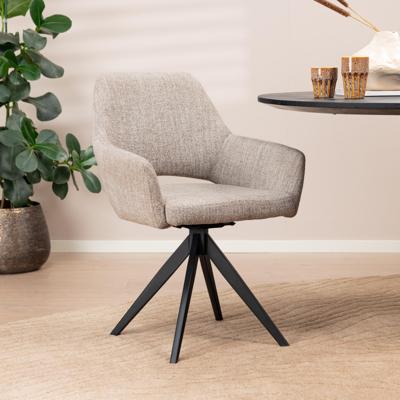 Jesper Home Yanai eetkamerstoel Soft Sage turn black