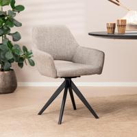 Jesper Home Yanai eetkamerstoel Soft Sage turn black - thumbnail