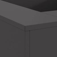 Vuurkorf Zwart 80 x 80 x 40 cm Koudgewalst staal - thumbnail