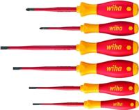 Wiha - Schroevendraaierset Softfinish® Electric Slimfix - Sleufkop + Pozidriv - 6 St. - 3201zk6 - thumbnail