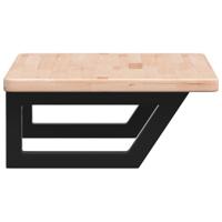 Badkamer wandschap staal en massief eikenhout - thumbnail