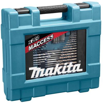 Makita D-37194 Boor- en Schroefbitset 200-delig in koffer