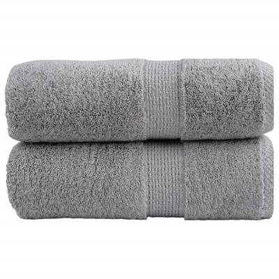 VidaXL Premium washandjes solund 2 stuks grijs 30x30cm 600 g/m² VidaXL Premium washandjes solund 2 stuks grijs 30x30cm 600 g/m²