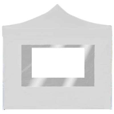 Partytent inklapbaar met wanden 3x3 m aluminium wit Partytent inklapbaar met wanden 3x3 m aluminium wit
