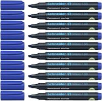Viltstift schneider maxx 133 schuin 1-4mm blauw | 10 stuks - thumbnail