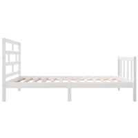 Bedframe massief grenenhout wit 90x190 cm - thumbnail