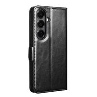 Qialino Samsung Galaxy S26 Plus hoesje - Leren bookcase - Magnetische sluiting - Zwart - thumbnail