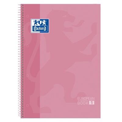 Notitieboek Oxford Classic Europeanbook A4+ 4-gaats lijn 80vel roze Notitieboek Oxford Classic Europeanbook A4+ 4-gaats lijn 80vel roze