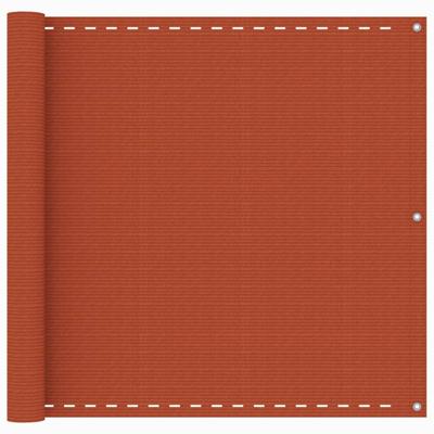 VidaXL Balkonscherm 90x500 cm hdpe oranje