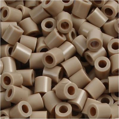 NABBI Strijkkralen, afm 5x5 mm, gatgrootte 2,5 mm, medium, beige (32248), 1100 stuk/ 1 doos