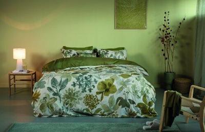Beddinghouse Beddinghouse Dekbedovertrek Lilian Groen 200x200/220 cm