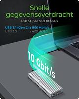 ICY BOX 1817MA-C31 behuizing voor opslagstations M.2 SDD-behuizing Zilver - thumbnail