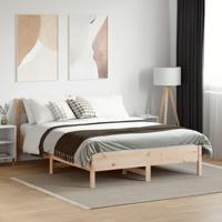 Bedframe zonder matras massief grenenhout 160x200 cm - thumbnail