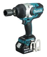 Makita dtw1001rtj 18v slagmoersleutel 1050 nm 5,0ah accu (2 st), snellader, mbox - thumbnail