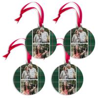 Aluminium kersthanger bedrukken - Kerstbal - 4 stuks - thumbnail