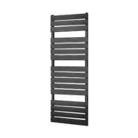 Plieger Genua designradiator horizontaal 1520x550mm 800W zwart grafiet (black graphite) 7253318 - thumbnail