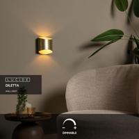 Lucide DILETTA - Wandlamp - 1xG9 - Mat Goud / Messing - thumbnail