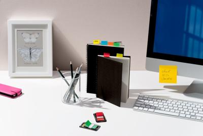 Post-it index standaard, ft 24,4 x 43,2 mm, houder met 50 tabs, groen