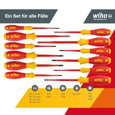 Wiha Schroevendraaierset SoftFinish electric slimFix