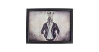 Schootkussen - Laptray - Mrs. Zebra (43 x 33 cm) - thumbnail
