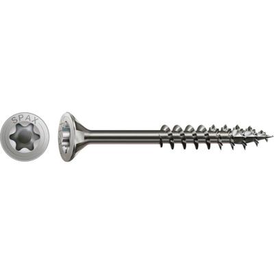 100 Spax schroeven 6x70mm RVS A2 deeldraad T30