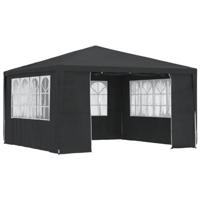 VidaXL Partytent met zijwanden professioneel 90 g/m² 4x4 m antraciet - thumbnail