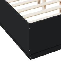 Bedframe met LED-verlichting bruin eikenkleurig 120x190 cm - thumbnail