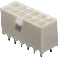 Molex 39288120 Female header, inbouw (standaard) Totaal aantal polen: 12 Rastermaat: 4.2 mm Inhoud: 1 stuk(s) Bag - thumbnail