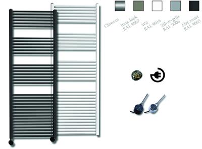 Elektrische Design Radiator Sanicare Plug & Play 172x45 cm Inox Look 920 Watt Met Zwarte Thermostaat Links Sanicare Elektrische Design Radiator Sanicare Plug & Play 172x45 cm Inox Look 920 Watt Met Zwarte Thermostaat Links Sanicare