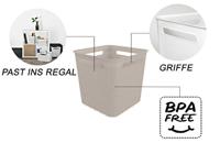 Rotho BRISEN Opbergmand 29.1x29.1x28.1 cm 18L Cappuccino - thumbnail