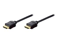 Digitus AK-330107-050-S HDMI-kabel HDMI Aansluitkabel HDMI-A-stekker, HDMI-A-stekker 5.00 m Zwart Audio Return Channel (ARC), Vergulde steekcontacten - thumbnail