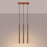 Hanglamp PASTELO 3 rood oker - thumbnail