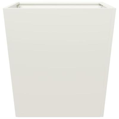 VidaXL Plantenbak 50x50x50 cm staal wit