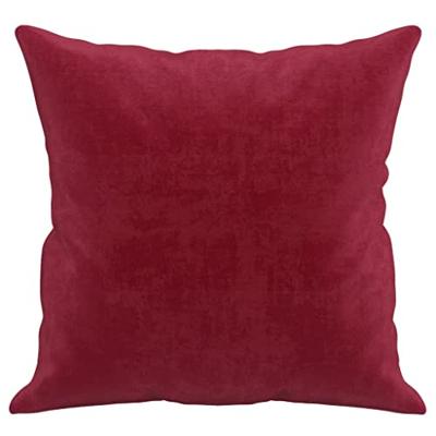 Sierkussens 2 st 40x40 cm fluweel wijnrood Sierkussens 2 st 40x40 cm fluweel wijnrood