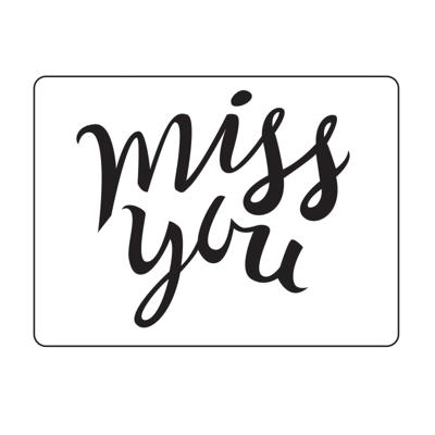Vaessen Creative • embossing folder miss you
