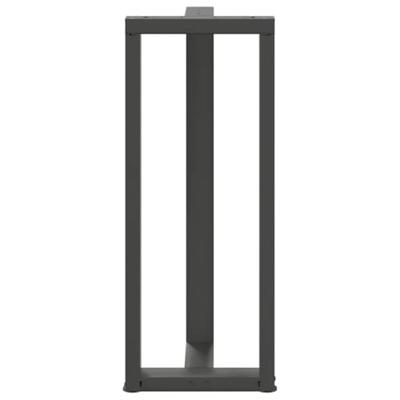 Bartafelpoten 2 st T-vormig 50x35x(100-101) cm staal antraciet