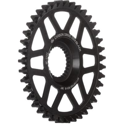 Gates tandwiel CDX 39T Fin Line pinion chromoly zwart
