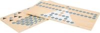 Small Foot barricade en halma houten bordspel 2in1 - thumbnail