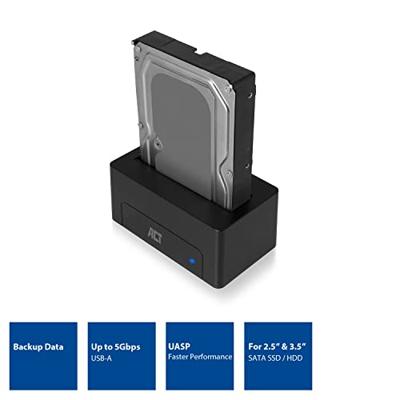 ACT Connectivity 2,5"/3,5" SATA harde schijf docking station dockingstation - thumbnail