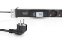 Digitus DN-95417 energiedistributie 1U Zwart, Zilver 6 AC-uitgang(en) - thumbnail