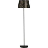 WOOOD Vloerlamp Keto - Zwart/Antique Brass - thumbnail