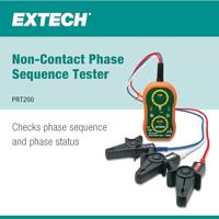 Extech PRT200 Draaiveldmeter CAT IV 600 V LED, Akoestisch - thumbnail