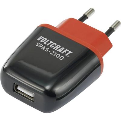 VOLTCRAFT SPAS-2100 USB-oplader 10.5 W 1x USB-A Zwart, Rood Binnen Automatische detectie VOLTCRAFT SPAS-2100 USB-oplader 10.5 W 1x USB-A Zwart, Rood Binnen Automatische detectie
