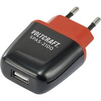 VOLTCRAFT SPAS-2100 USB-oplader 10.5 W 1x USB-A Zwart, Rood Binnen Automatische detectie - thumbnail