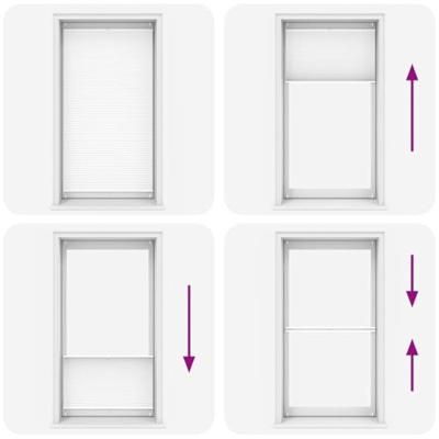 VidaXL Plisséjaloezie 100x200 cm wit