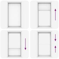 VidaXL Plisséjaloezie 100x200 cm wit - thumbnail