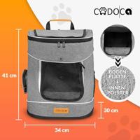 Cadoca Hondenrugzak tot 12kg - Draagcomfort - Veiligheid - Verstelbaar - Grijs - thumbnail