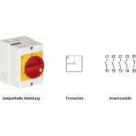 Kraus & Naimer KG64.T203/40.KL11V Reparatieschakelaar Uitschakelbaar 63 A 1 x 90 ° Rood, Geel 1 stuk(s) - thumbnail